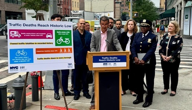 DOT reporta una disminución histórica en muertes por accidentes de tránsito NYC