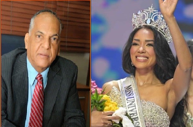 Víctor Terrero felicita a Jennifer Ventura, Miss Universo RD 2025, por su triunfo y orgullo barahonero