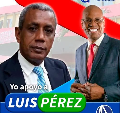 El periodista  Rolando Correa  respalda la candidatura presidencial del maestro de periodismo y gremialista Luis Perez Novas, candidato de la plancha No.1 del CDP. Éxitos, maestro.