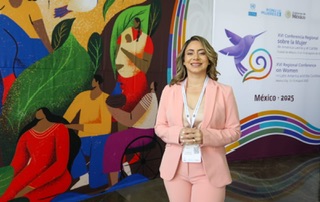 Gloria Reyes expone en México sobre avances de Política de Cuidados en RD; lo califica como un derecho