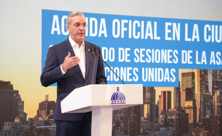 Presidente Abinader anuncia agenda a desarrollar en Nueva York