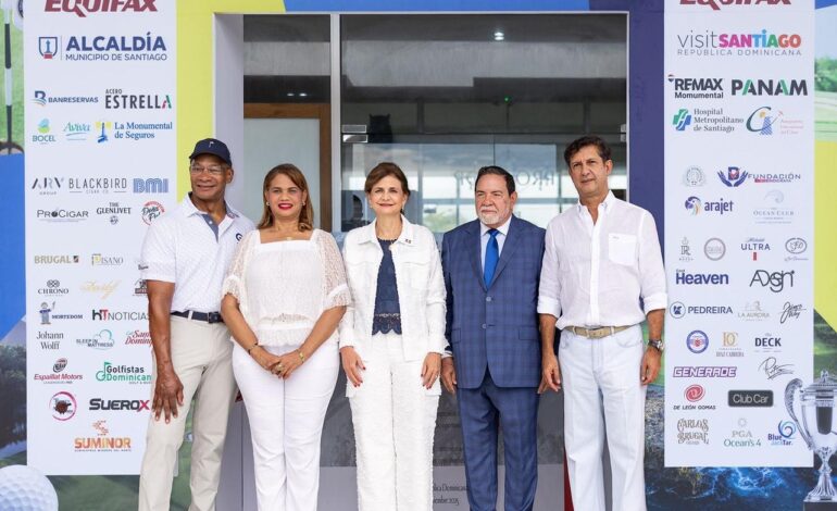 Vicepresidenta Raquel Peña encabeza primera parada del Grand Thomas Celebrity Classic en PGA Ocean’s 4, en su XIX aniversario