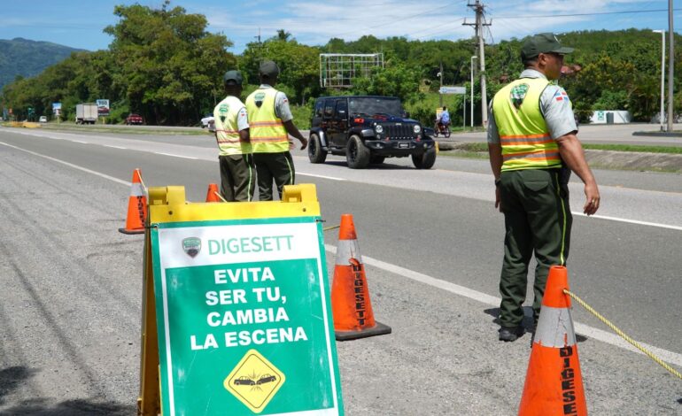 DIGESETT refuerza puntos críticos en carreteras por feriado del Día de Las Mercedes