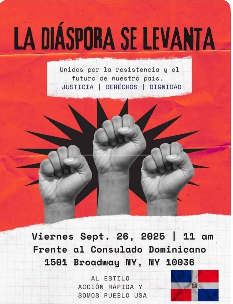 Diáspora Dominicana en Nueva York Alza la Voz en Protesta Pacífica: “Ya Basta de Abusos”