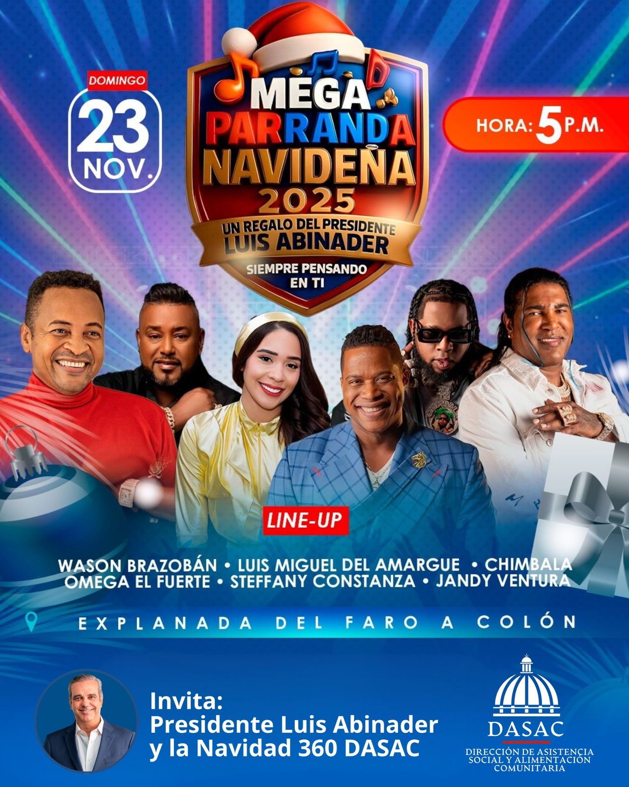 Dirección General de Asistencia Social y Alimentación Comunitaria (DASAC) realiza jornada integral en Santo Domingo Este