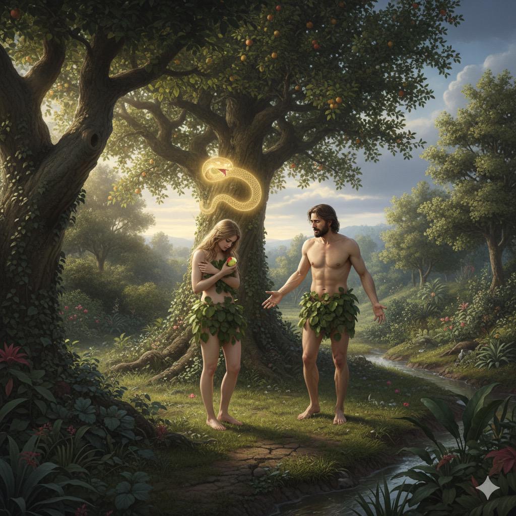 El origen del hombre y la fractura del paraíso: una lectura humana y divina de Adán y Eva