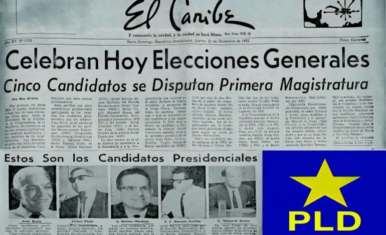 20 diciembre 1962, triunfo electoral del Profesor Juan Bosch