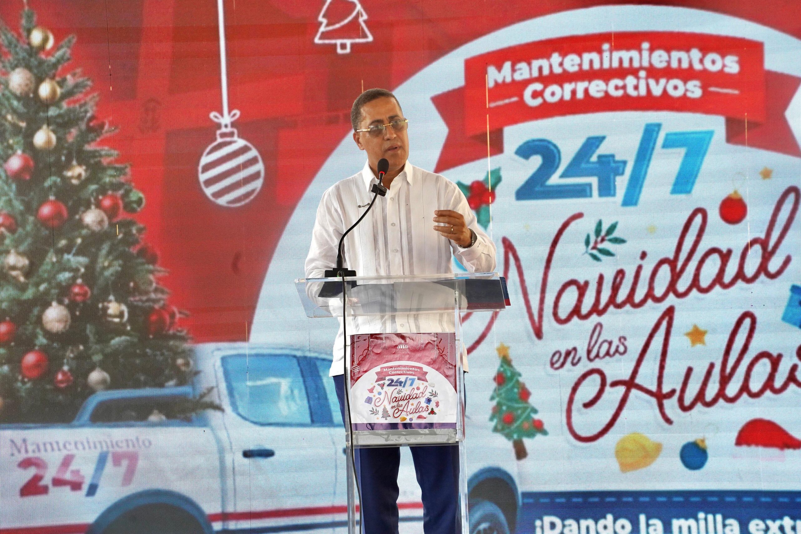 Gobierno lanza programa de Mantenimiento Correctivo en escuelas “Navidad en las Aulas 24/7” a través de Infraestructura Escolar