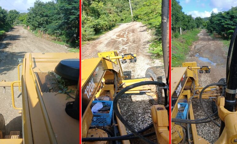 Agricultura interviene caminos interparcelarios Las Yayitas de Baní