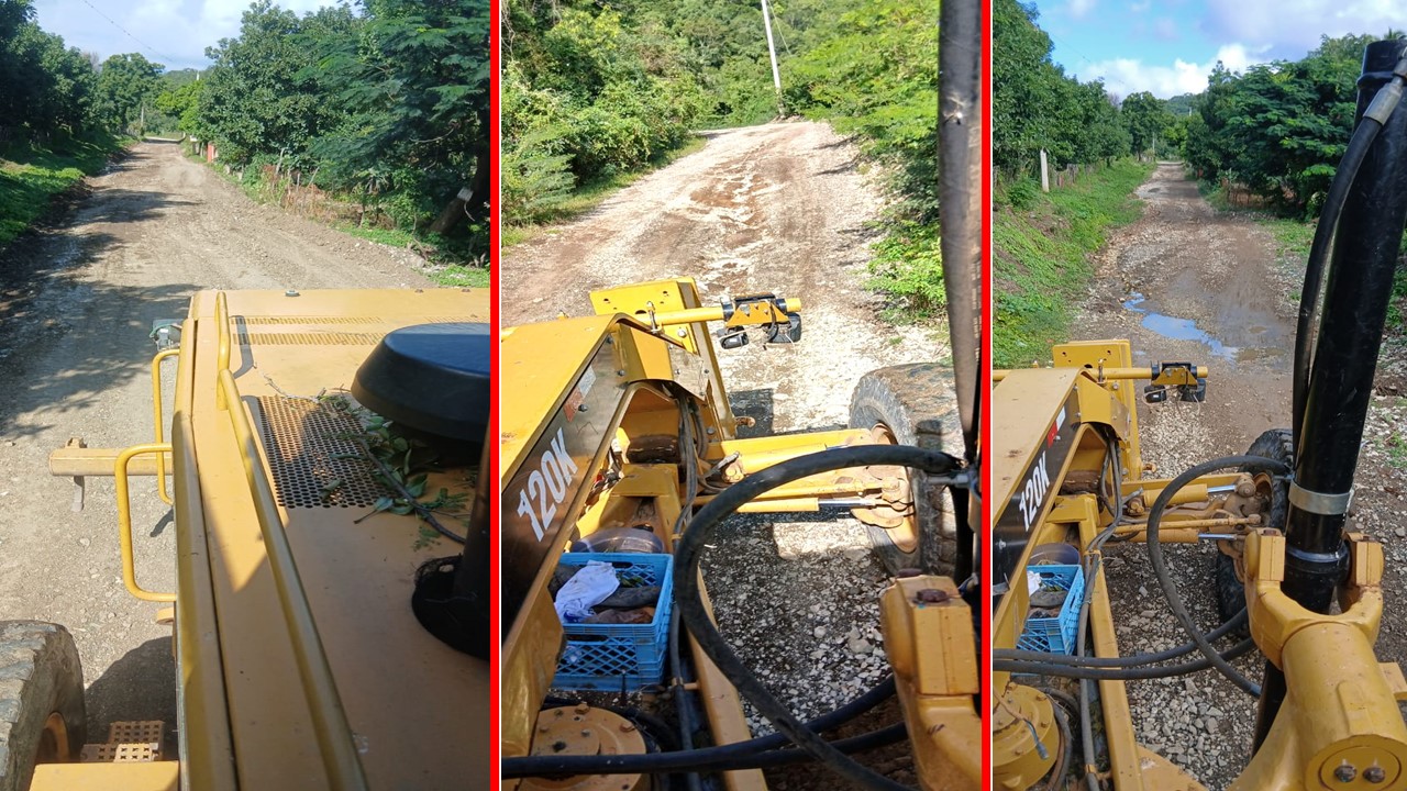 Agricultura interviene caminos interparcelarios Las Yayitas de Baní
