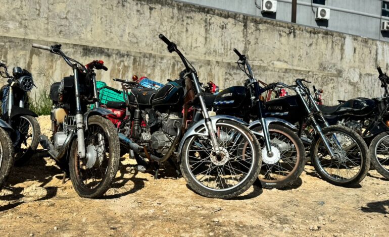 DIGESETT recupera 30 motocicletas que fueron reportadas como robadas