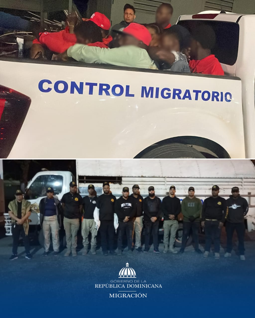 Migración detiene este martes a 1,233 extranjeros indocumentados y deporta a 760 en operativos de interdicción realizados a nivel nacional