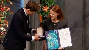 Hija de María Carolina Machado recibe Premio Nobel  de La Paz en ausencia de su Madre