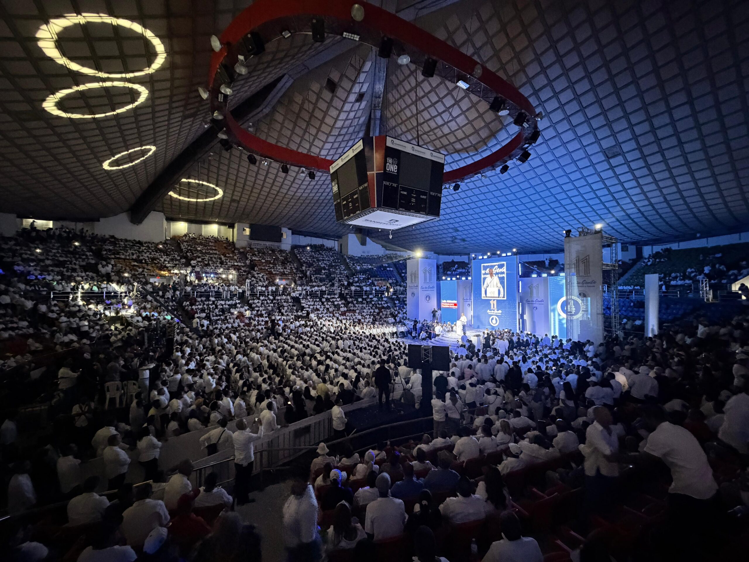 PRM celebra su 11.º aniversario con multitudinario acto en la Arena del Cibao de Santiago de los Caballeros