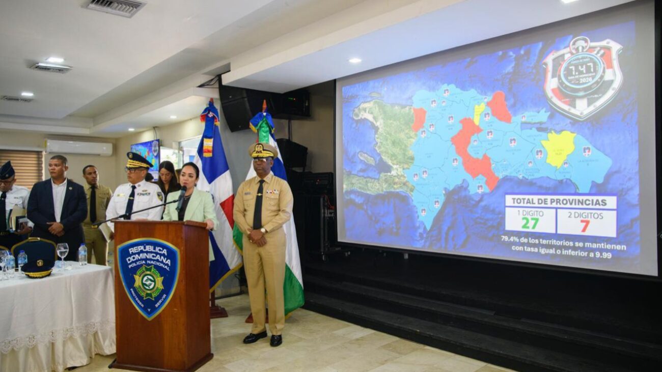Interior y Policía reporta reducción sostenida de homicidios y robos