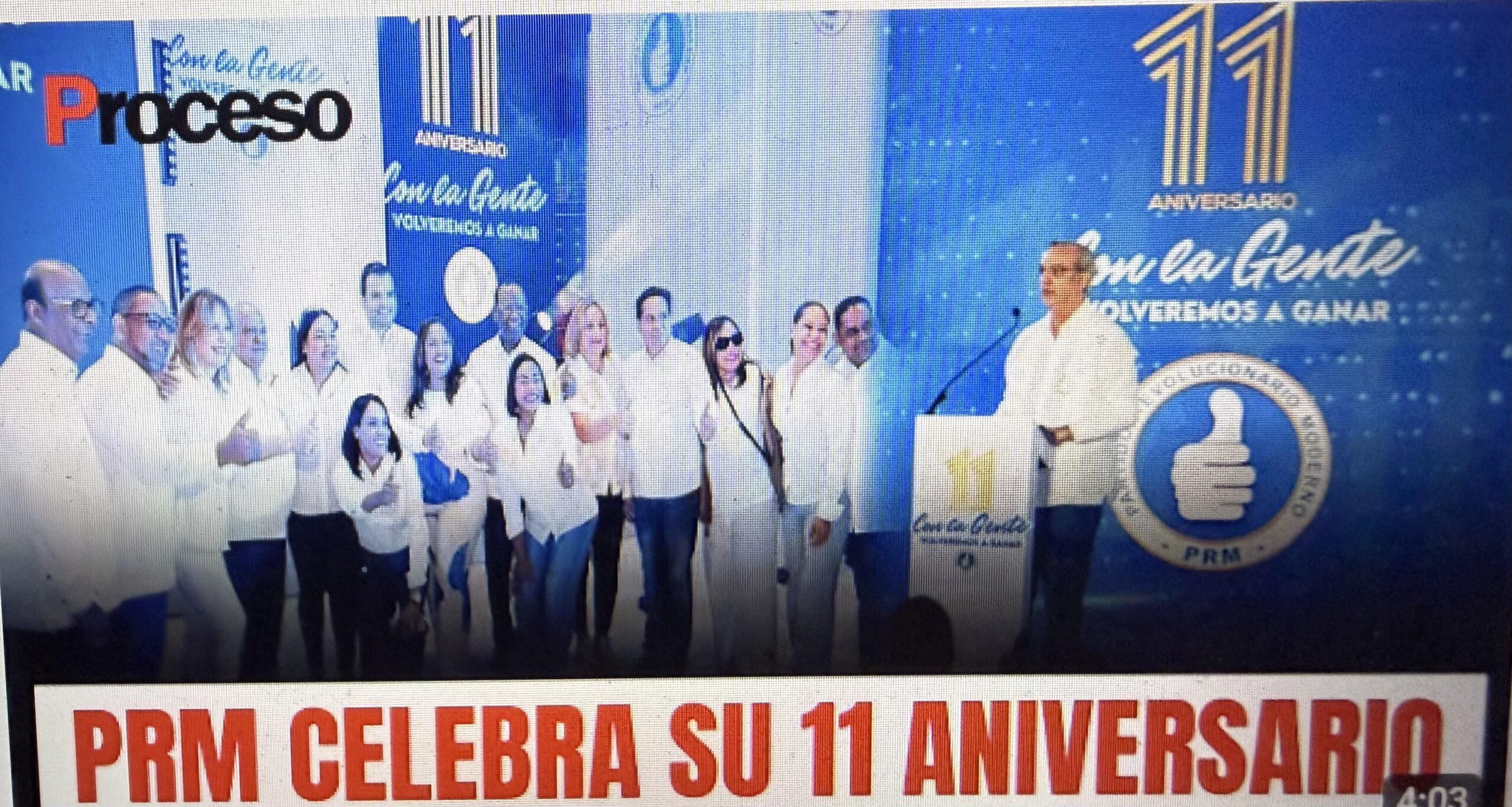 PRM celebra 11 años de gobierno