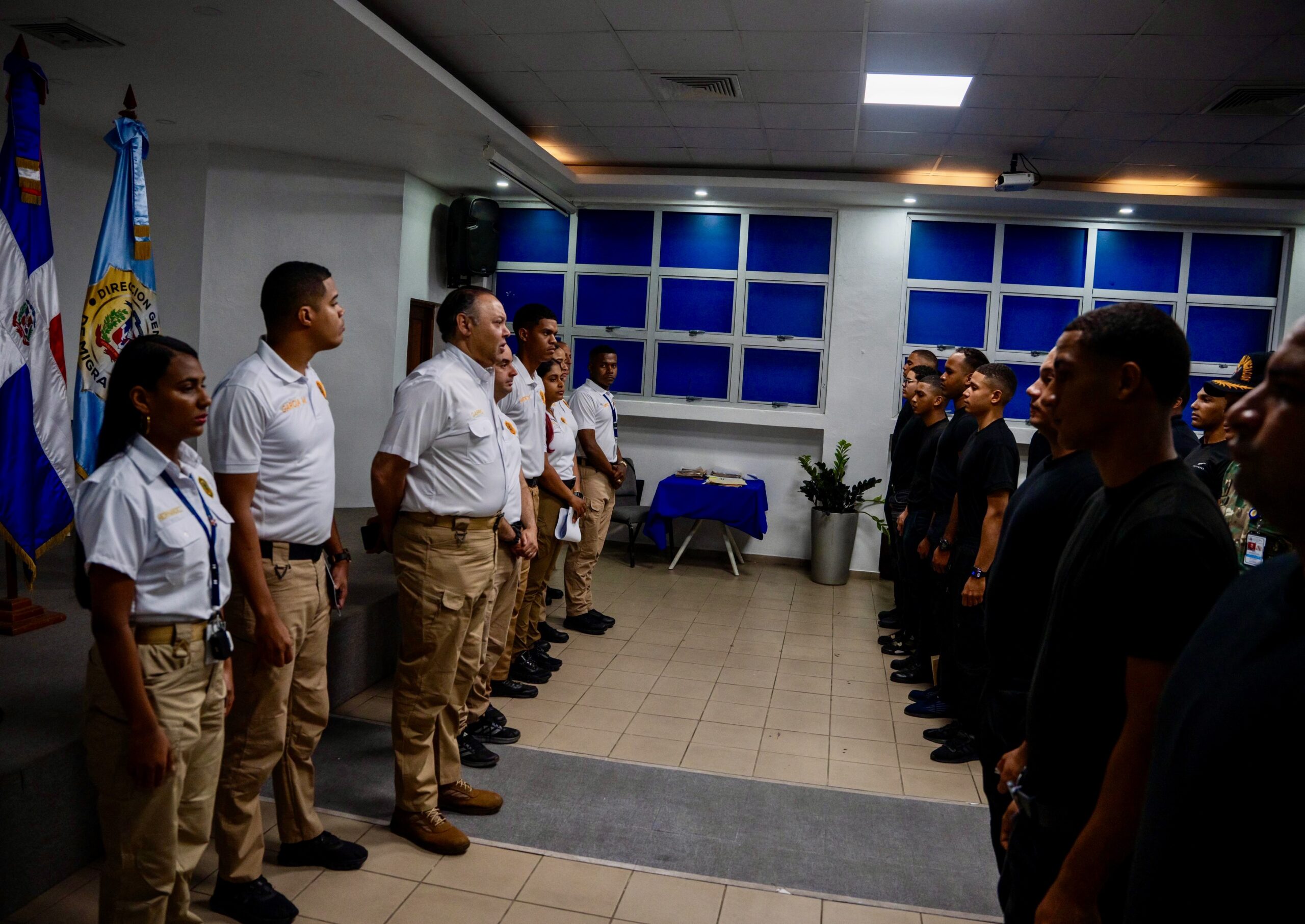 Dirección General de Migración evalúa aspirantes a agentes de interdicción para reforzar la zona norte   