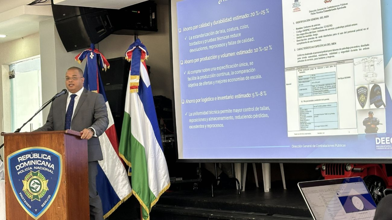DGCP y Policía Nacional someten ficha técnica para fines de compras.