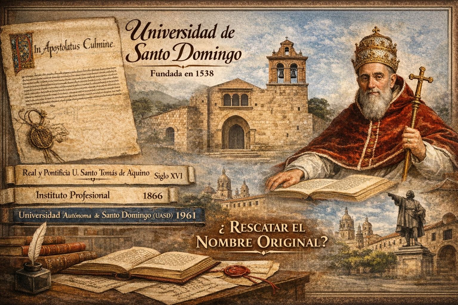 La identidad en el tiempo: los nombres de la Universidad de Santo Domingo y el peso de la historia
