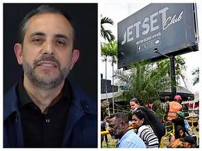 Un comunicador de la ira, golpea el rostro de un doliente del desastre del Jet Set.