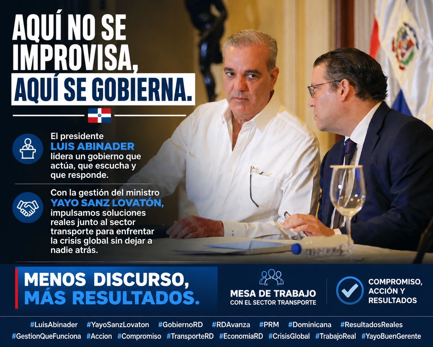 Gobierno apuesta por coordinación con el transporte ante presiones de la crisis global.