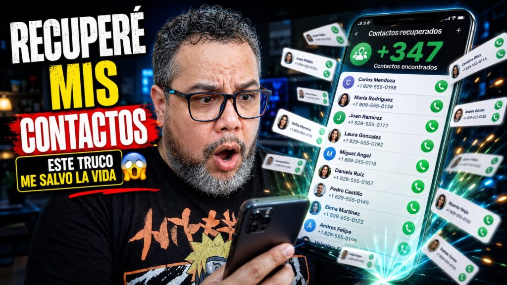 Recuperar Contactos perdidos del Celular con Inteligencia Artificial 2026