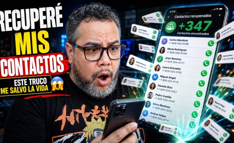 Recuperar Contactos perdidos del Celular con Inteligencia Artificial 2026