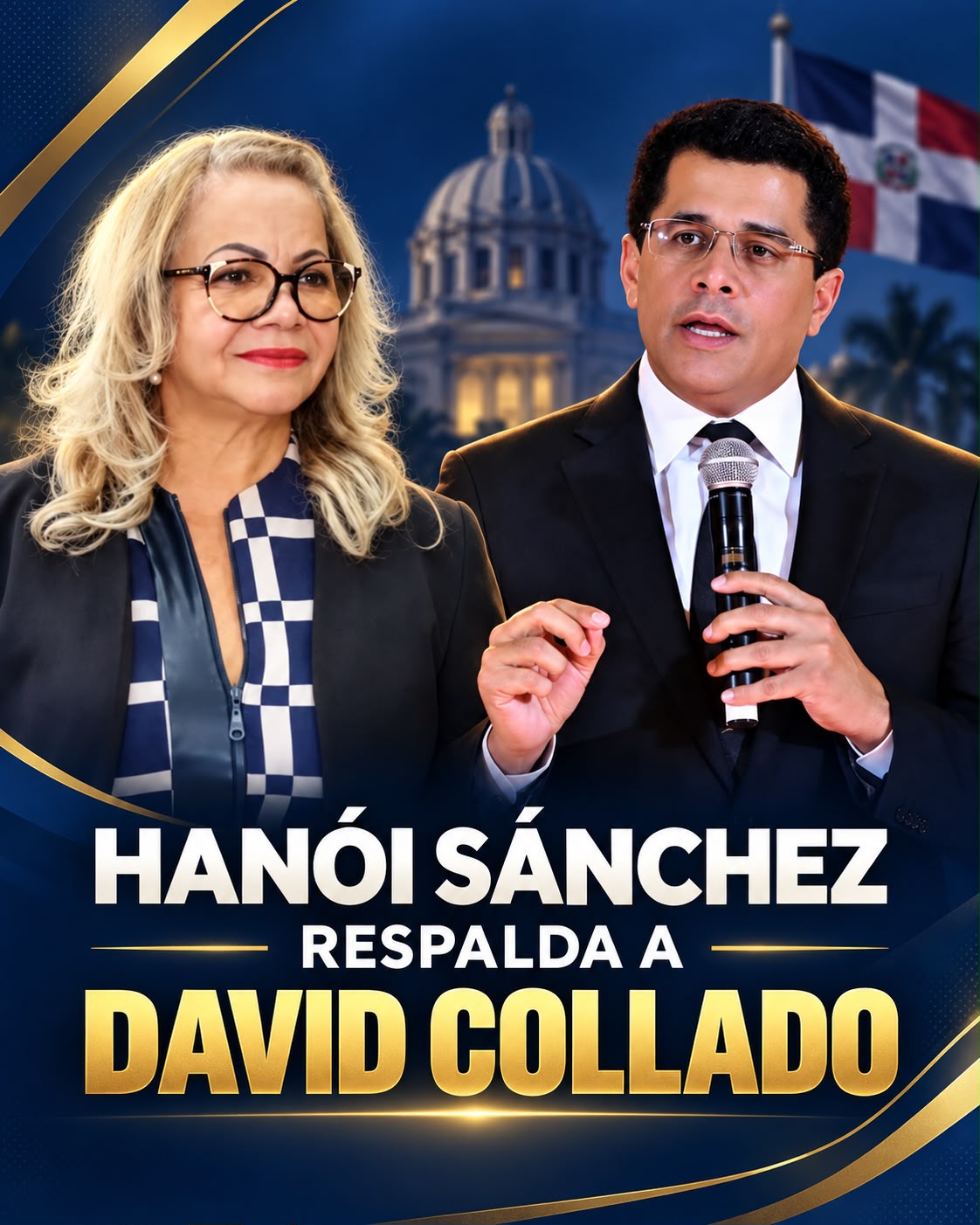 Hanói Sánchez se suma al proyecto presidencial de David Collado rumbo a 2028.