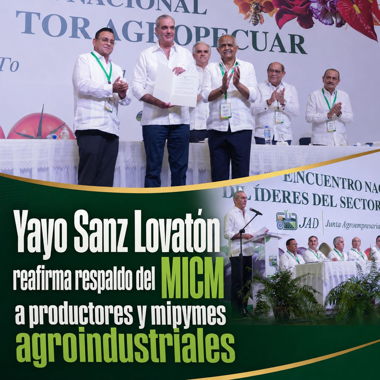 Yayo Sanz Lovatón reafirma respaldo del MICM a productores y mipymes agroindustriales.