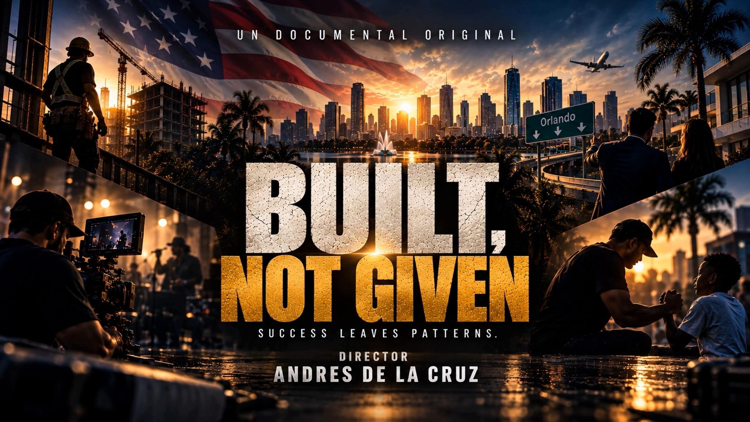 Andrés de la Cruz, estrena en Florida “BUILT, NOT GIVEN”, un documental sobre persistencia y nuevos comienzos en Estados Unidos.