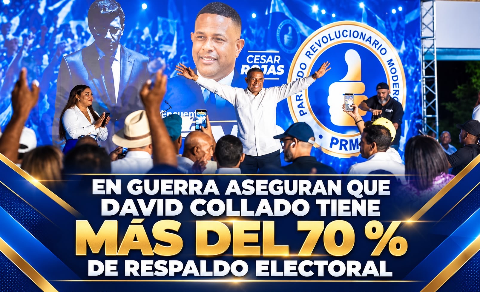 En Guerra aseguran que David Collado tiene más del 70 % de respaldo.