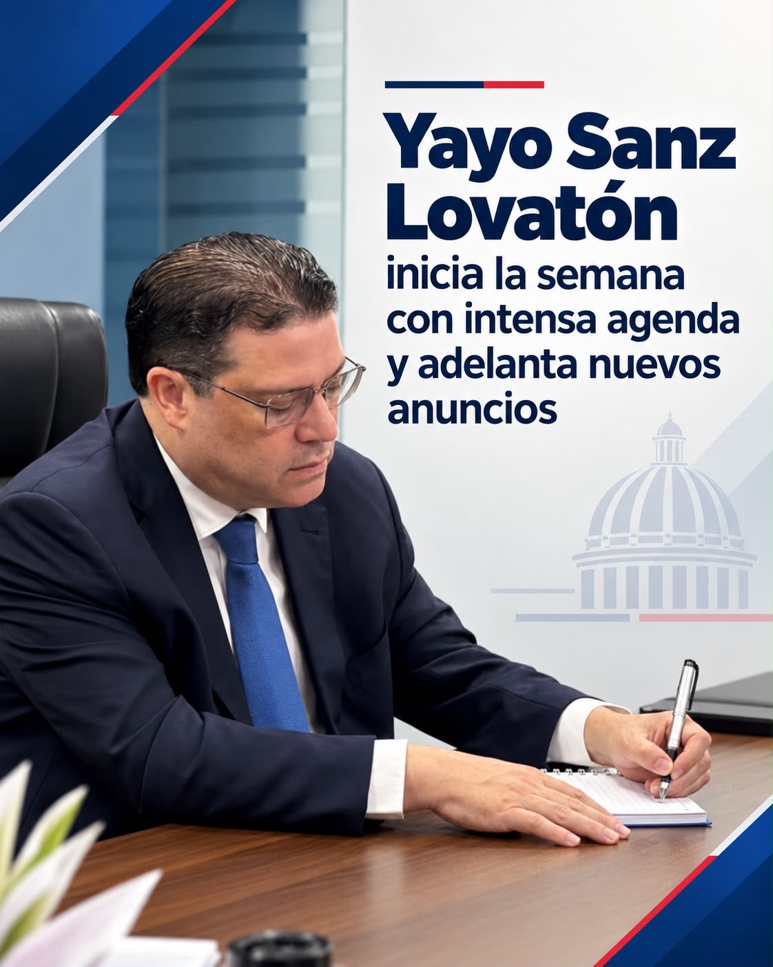 Yayo Sanz Lovatón inicia la semana con intensa agenda y adelanta nuevos anuncios .