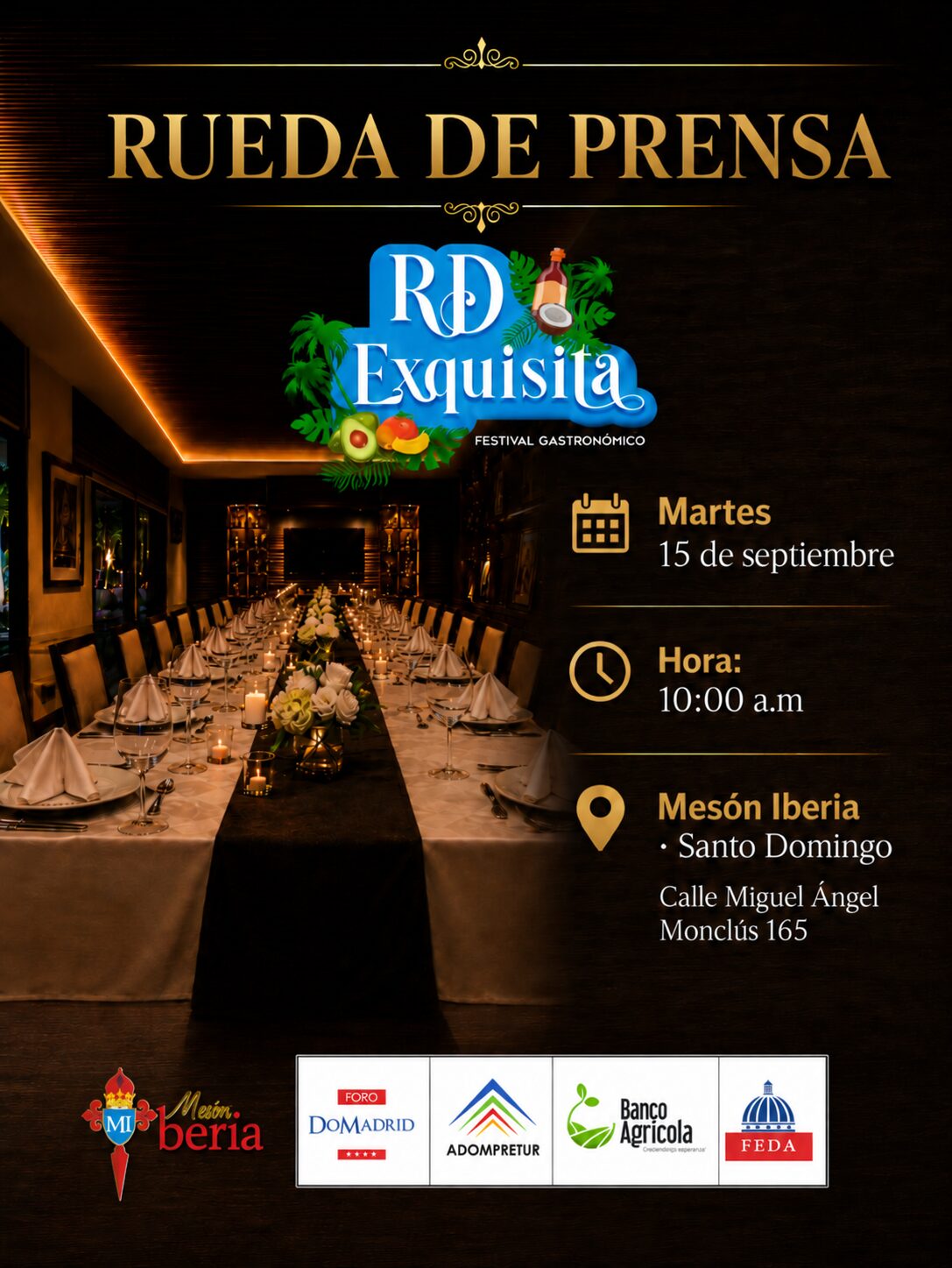 Convocatoria a rueda de Prensa.