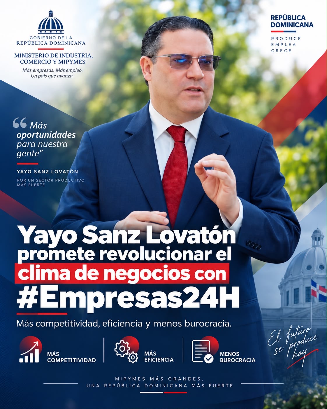 Yayo Sanz Lovatón promete revolucionar el clima de negocios con #Empresas24H.