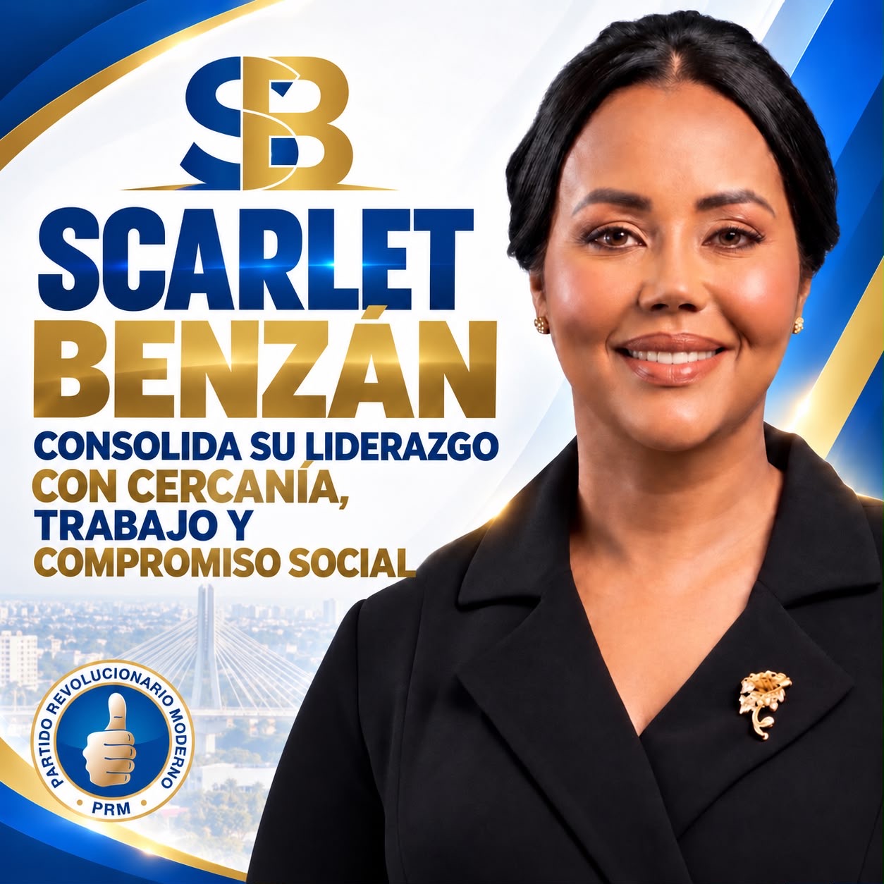 Scarlet Benzán consolida su liderazgo con cercanía, trabajo y compromiso social.