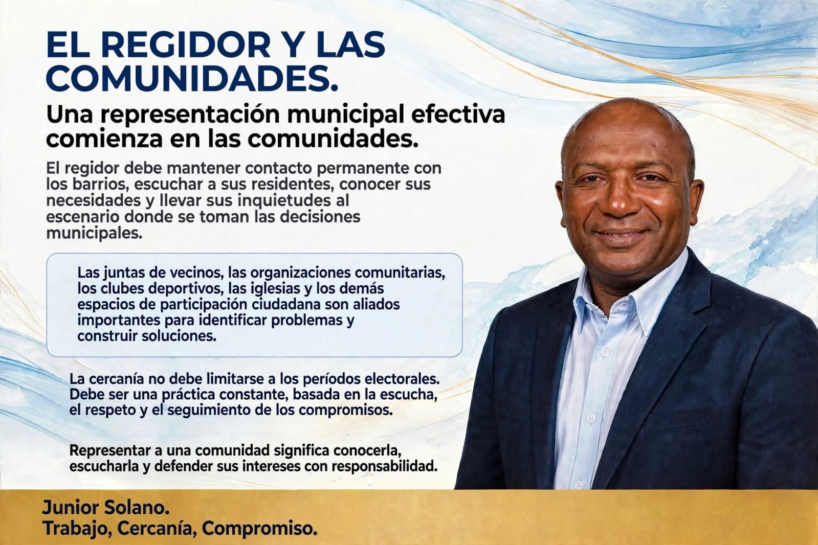 EL REGIDOR Y LAS COMUNIDADES: LA REPRESENTACIÓN COMIENZA EN EL BARRIO.